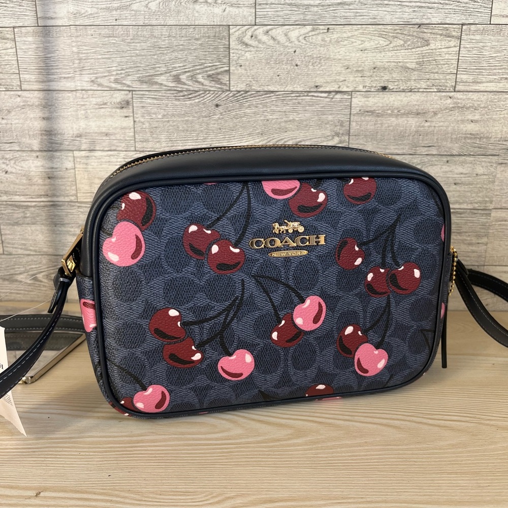 Coach Large Jamie Crossbody bag with Cherry Print